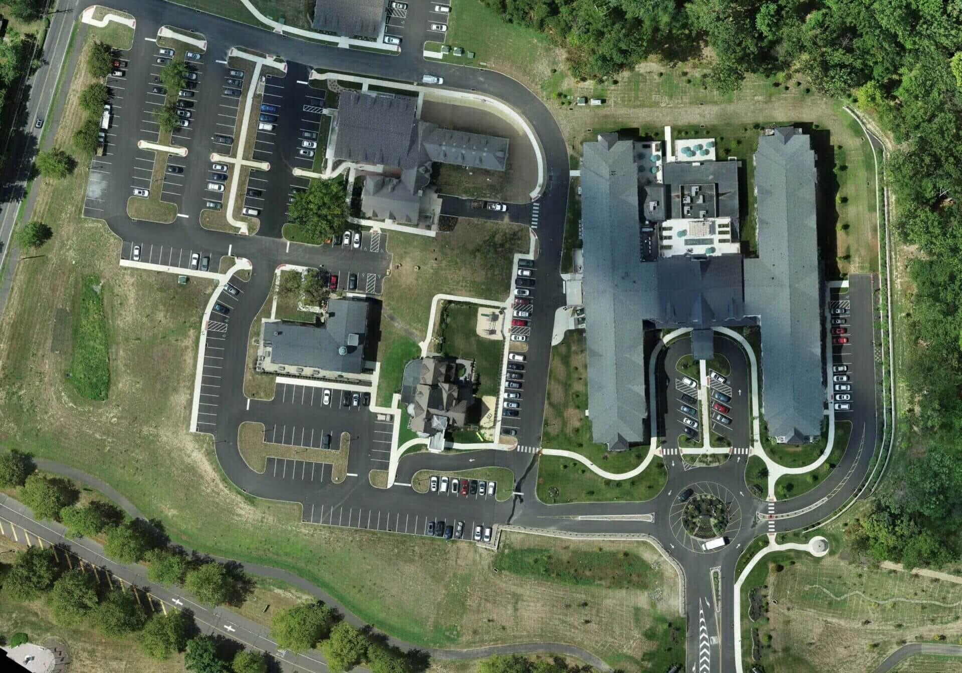 Tabor Tract commercial development drone topographic survey and earthwork balancing
